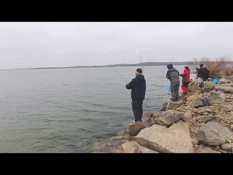 Early Crappie Fishing From The Bank. EP 252