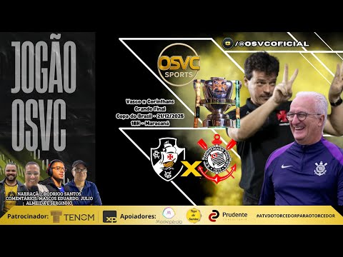 Vasco x Corinthians - Final Copa do Brasil 2025 (Volta) - Narração Rodrigo Santos AO VIVO