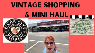 VINTAGE SHOPPING & HAUL - Dade City, Florida | Lunch on Limoge - Florida Cracker