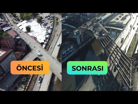Zonguldak Fevkani Köprüsünde 3 Aylık Süreçte neler oldu? || Öncesi ve Sonrası hava  görüntüleri