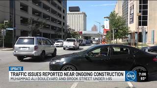 Some street closures under I-65 postponed after traffic gridlock near UofL Health