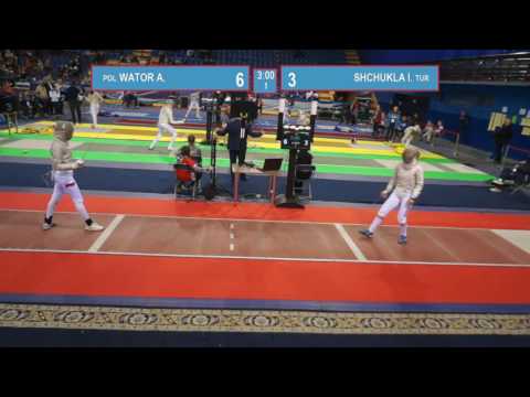 T8. SHCHUKLA Iryna (TUR) - WATOR Angelika (POL). Sabre women.