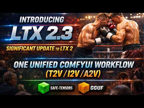 LTX-2.3 ComfyUI Workflow Tutorial | Text-to-Video, Image-to-Video, Talking Avatar & Audio Generation