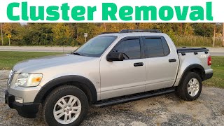 2006-2010 Ford Explorer gauge cluster speedometer removal to fix and repair problems