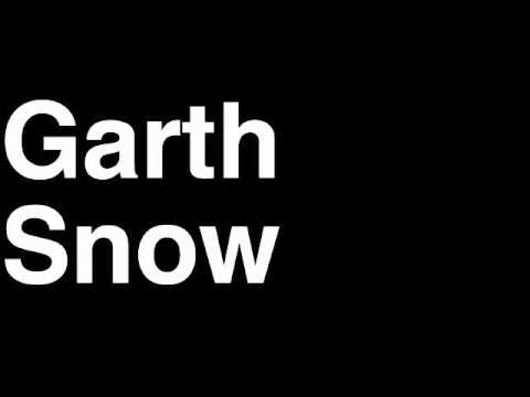 How to Pronounce Garth Snow New York Islanders NHL Hockey GM General Manager Speech Interview Fired