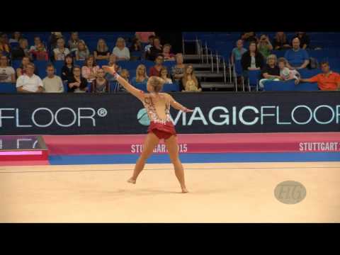 Emilie HOLTE (NOR) 2015 Rhythmic Worlds Stuttgart - Qualifications Ribbon