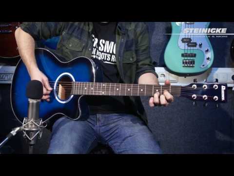 DIMAVERY AW-400 Westerngitarre, schwarz