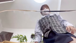 【パ◯◯】透明椅子で遊んでみたら…///