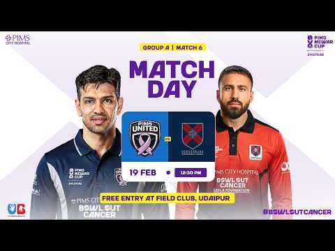 GROUP A || MATCH 6 || PIMS UNITED VS CROSSROADS || PIMS MEWAR CUP 2026 - UDAIPUR ||