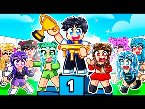 1 Boy vs 11 Girls In Roblox Rivals!