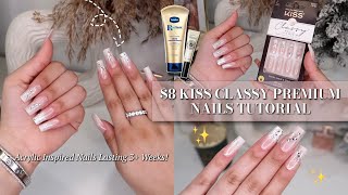 KISS CLASSY PRESS ON NAILS APPLICATION | Make Them Last 3+ Weeks Without Acrylics