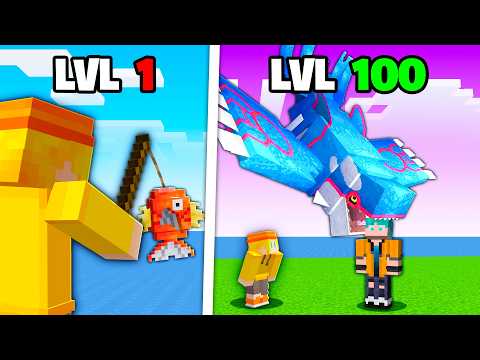 EVOLVE by FISHING LEGENDARY POKÉMON in Minecraft!