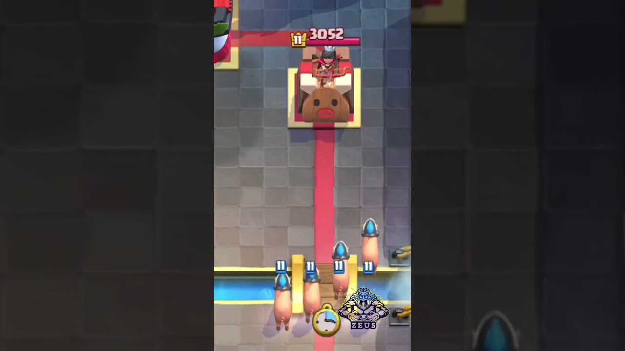 HUUUUUU #clashroyale #cr #evolution #nerfminer #ranked #rankpush #supercell #mk #megaknight