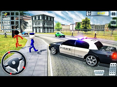 Transport Stickman Crime Prisoner Driving - US Police Car Chase Driver - Android GamePlay