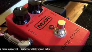 Video thumbnail for MXR dyna comp Review by rthre ryhawe