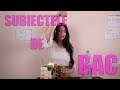 SUBIECTE BAC