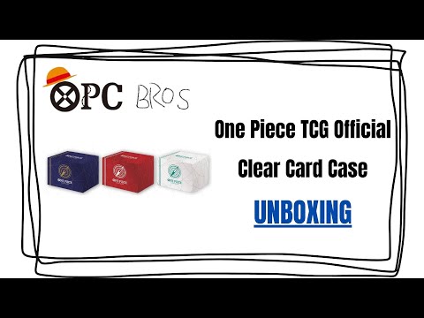[One Piece Card] Official Clear Card Case UNBOXING and REVIEW