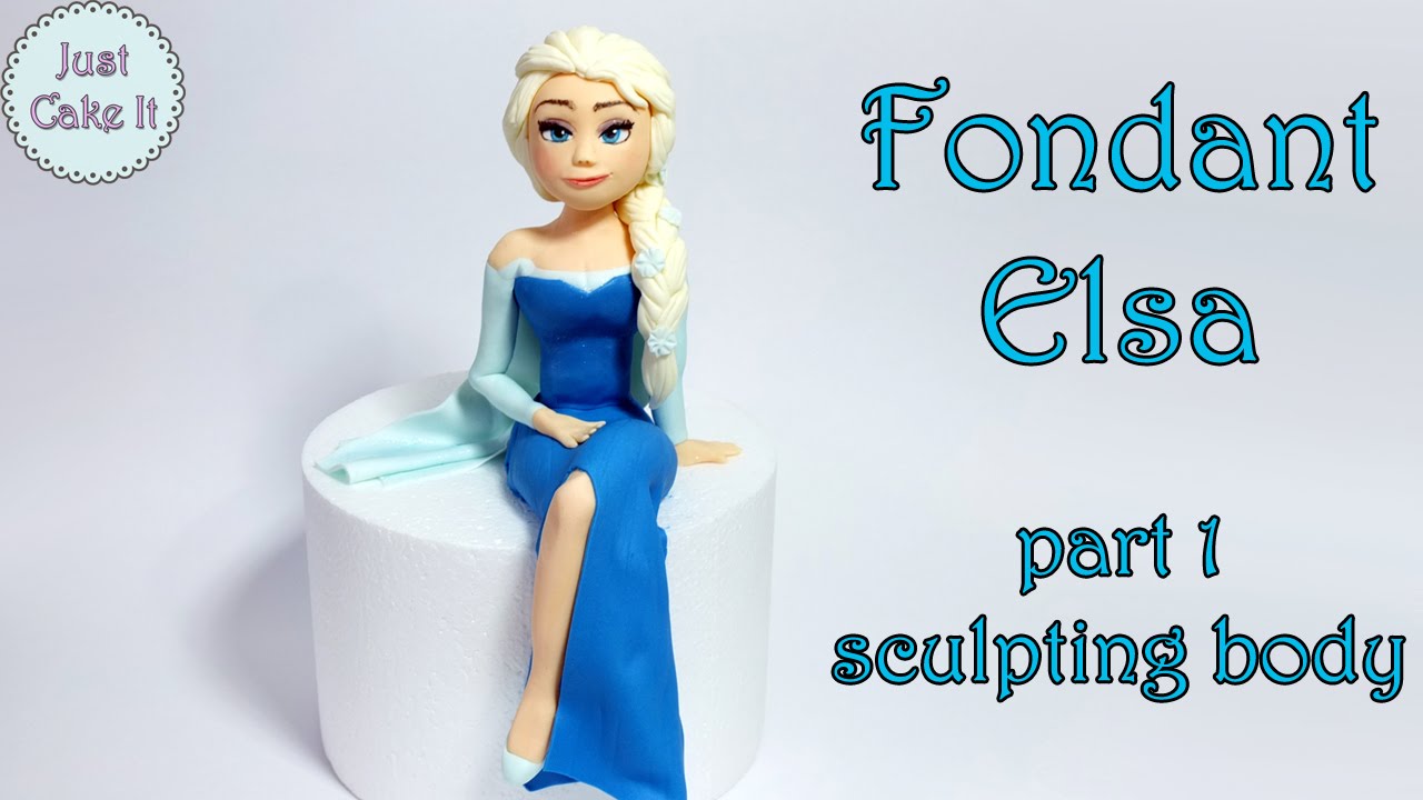 How to make fondant Elsa cake topper part 1 - body /Jak zrobić figurkę Elsy część 1 - ciało