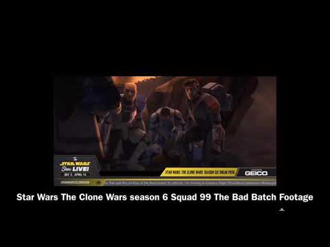 Star Wars The Clone Wars Squad 99 The Bad Batch vs Droids footage