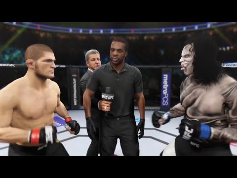 Khabib vs. Crazy Lucifer - EA Sports UFC 2 - Champion Fight