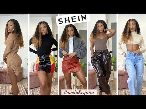 Shein Fall Haul | Dresses, Jeans, Boots, Faux Leather! | LovelyBryana