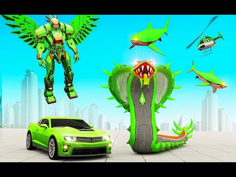 Multi War Anaconda Snake Car Robot Games