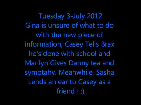 Home and away July Spoilers:) 2nd July - 6th July 2012