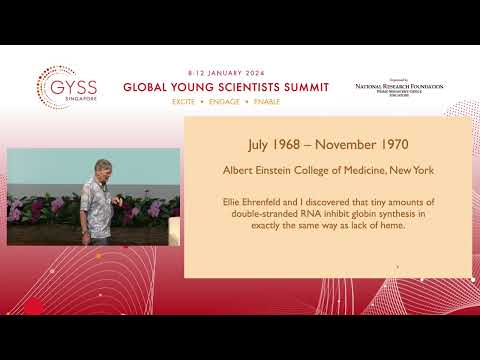 Plenary Lecture by Professor Sir Tim Hunt at GYSS 2024