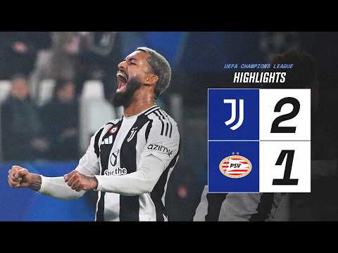 HIGHLIGHTS UCL | Juventus 2-1 PSV | McKENNIE & MBANGULA fire Juventus to victory in UCL playoff