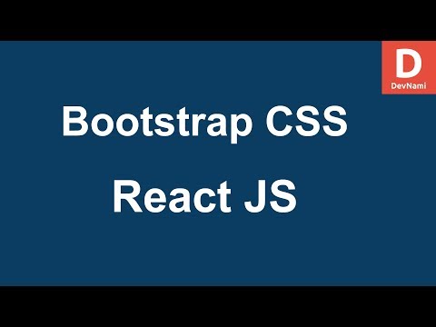 React How to Use Bootstrap CSS With ReactJS