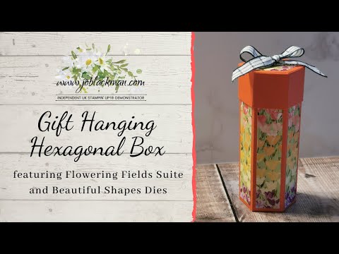 Gift Hanging Hexagonal Box by Jo Blackman Papercraft
