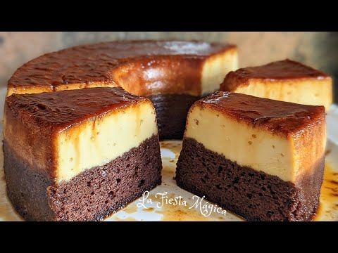 AUTHENTIC CHOCOFLAN OR IMPOSIBLE CAKE RECIPE.  Step by Step. Works Every Time! ENGLISH SUBTITLES.