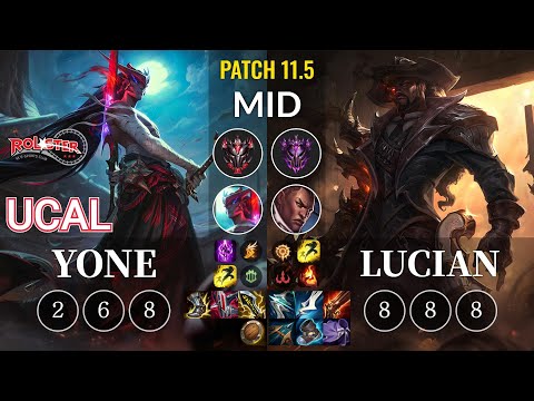 KT Ucal Yone vs Lucian Mid - KR Patch 11.5