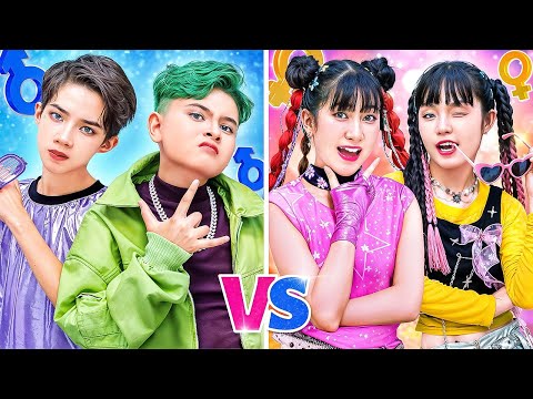 Boy Dancers Vs Girl Dancers At Dance Contest