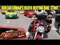 AKSHAY KUMAR S DEATH DEFYING BIKE STUNT FOR SOORYAVANSHI FIRST LOOK BANGKOK ROHIT SHETTY