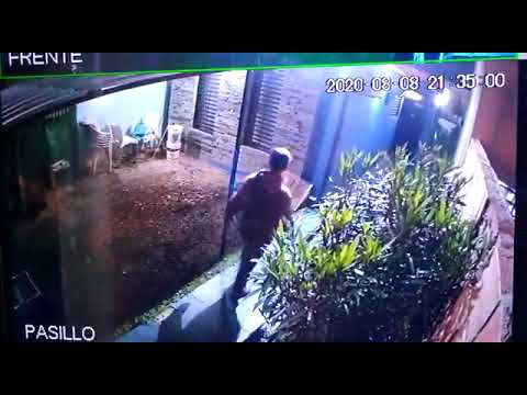 Así entró a robar a una casa de Altos de San Lorenzo
