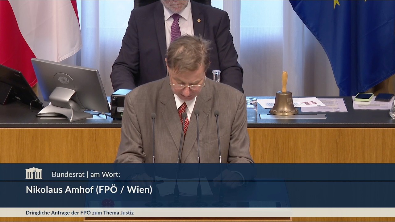 Nikolaus Amhof - Krise im Justizressort - 8.10.2026