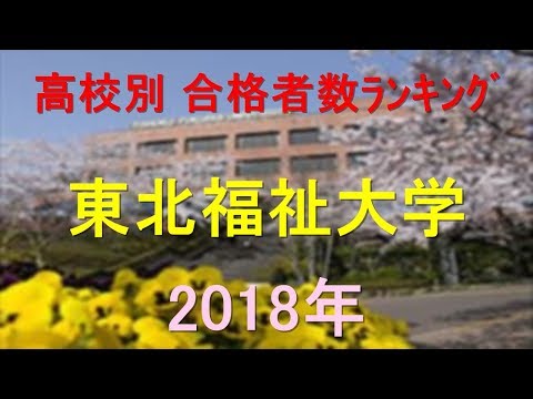 臨床検査学科 東北福祉大学 高校別合格者数ランキング 2018年【グラフでわかる】