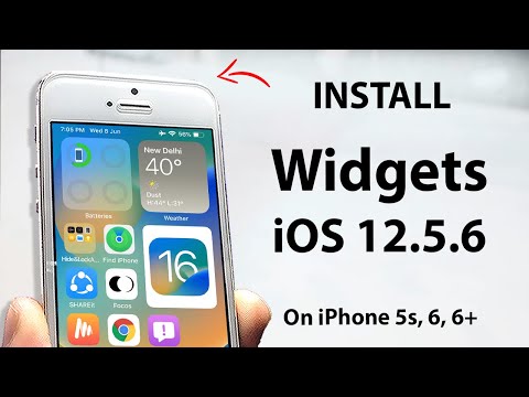 Install Widgets on iOS 12.5.6 on iPhone 5s, 6 -Enable Now