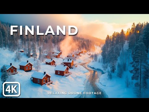 FANTASTIC Finland 4K: Drone Footage with RELAXING Music