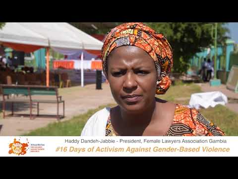 President of Female Lawyers Association of The Gambia (FLAG) shares her #iBelieve message for 16 Days of Activism against GBV