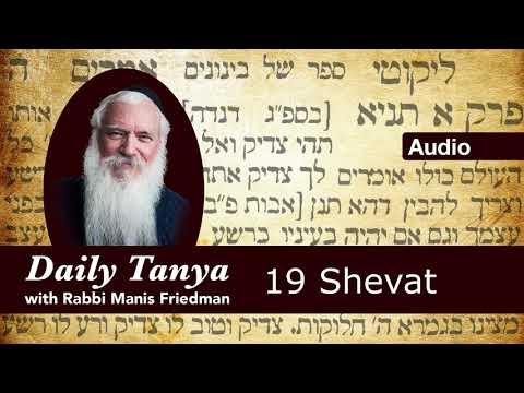 Daily Tanya: 19 Shevat