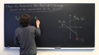 How to Determine the Area of a Triangle Based on Coordinates of Its Vertices & Determinants