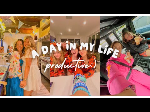 Productive day in the Life Vlog (spin class, shopping, party, grwm, ect) !!!