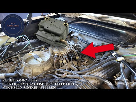 Elektrohydraulisches Stellglied wechseln und einstellen. KE-Jetronic von Bosch Drucksteller