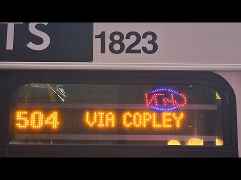 Riding the full MBTA express route 504 to Downtown