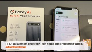 E EAZEYAI AI Voice Recorder Take Notes And Transcribe With AI Review