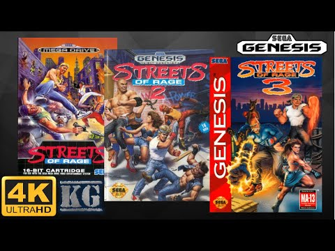 Streets Of Rage TRILOGY [GENESIS/MEGA DRIVE] Gameplay Walkthrough FULL GAME [4K60ᶠᵖˢ🔴]