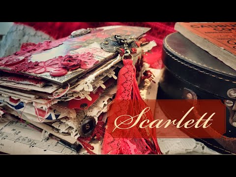 Junk Journal Flip Through- Scarlett- She's finally complete! 😊🎉 sold, thank you 🥰