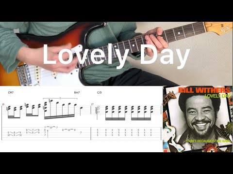Bill Withers - Lovely Day (guitar cover with tabs & chords)